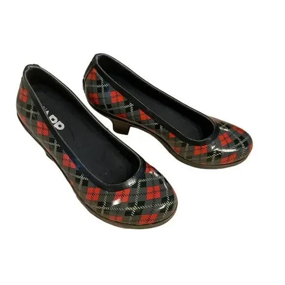 Dav Scot plaid All weather pumps Size 7 - Picture 3 of 4